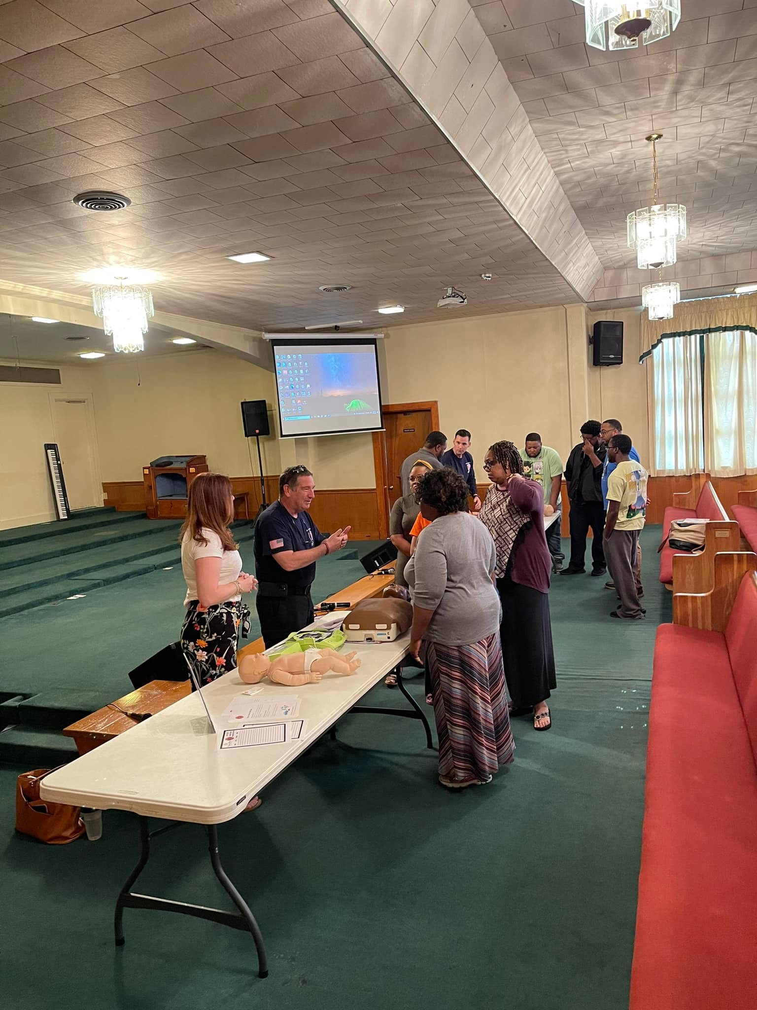 Hands-Only CPR Training at Gospel Temple Holiness Church in Bemis