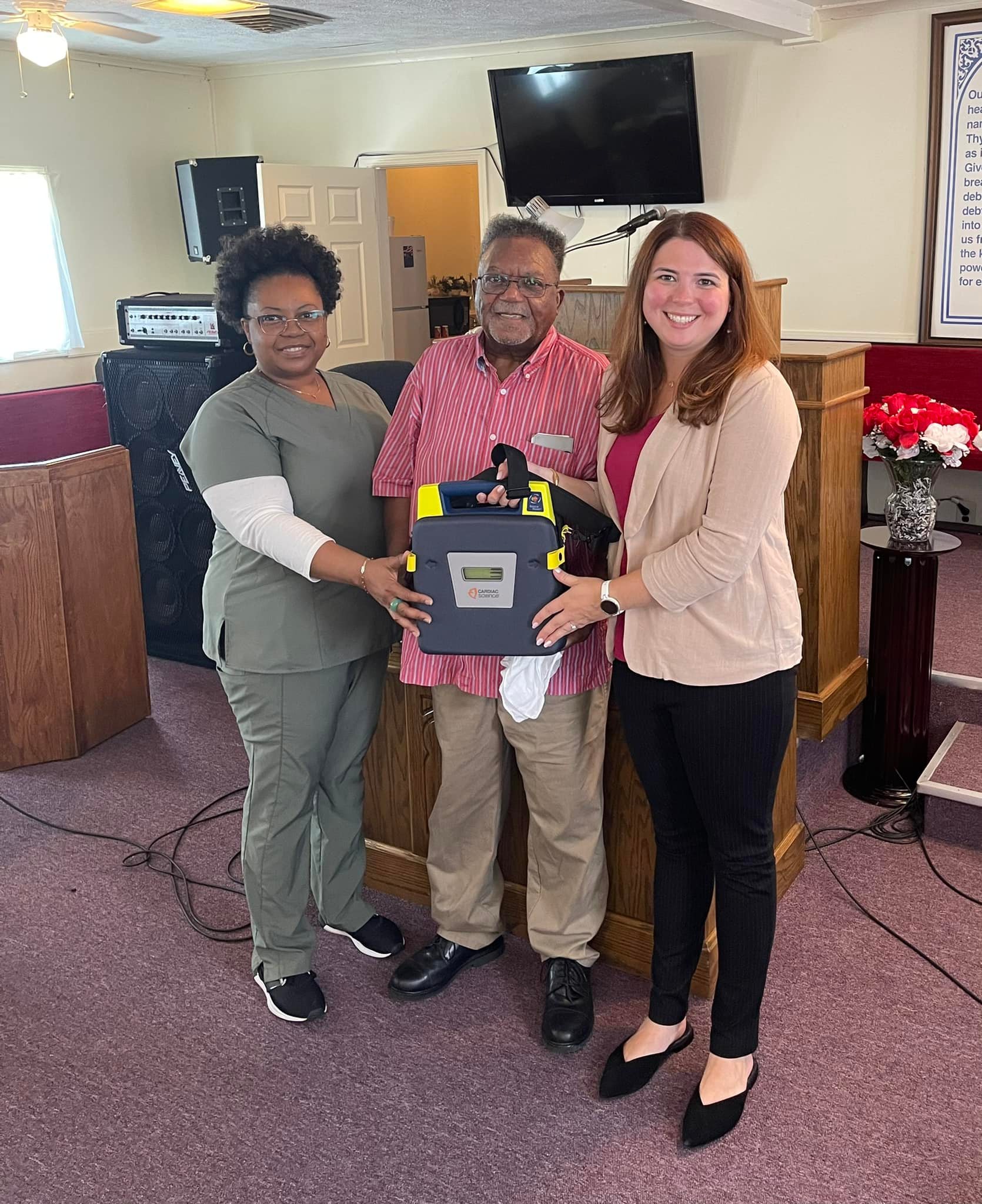 New AED for Day Star Baptist Church