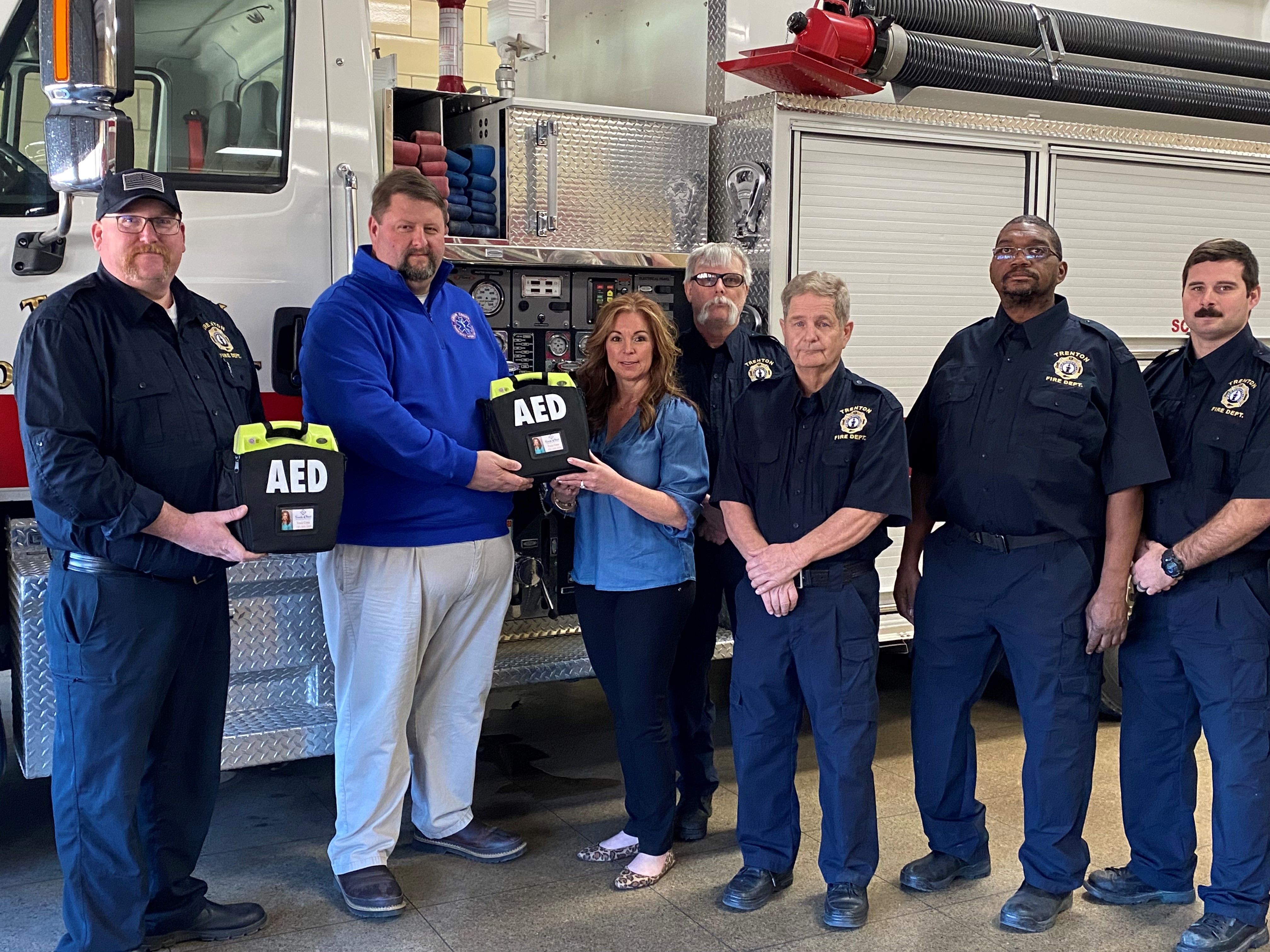 Donating AEDs to Trenton Fire Department First Responders Unit